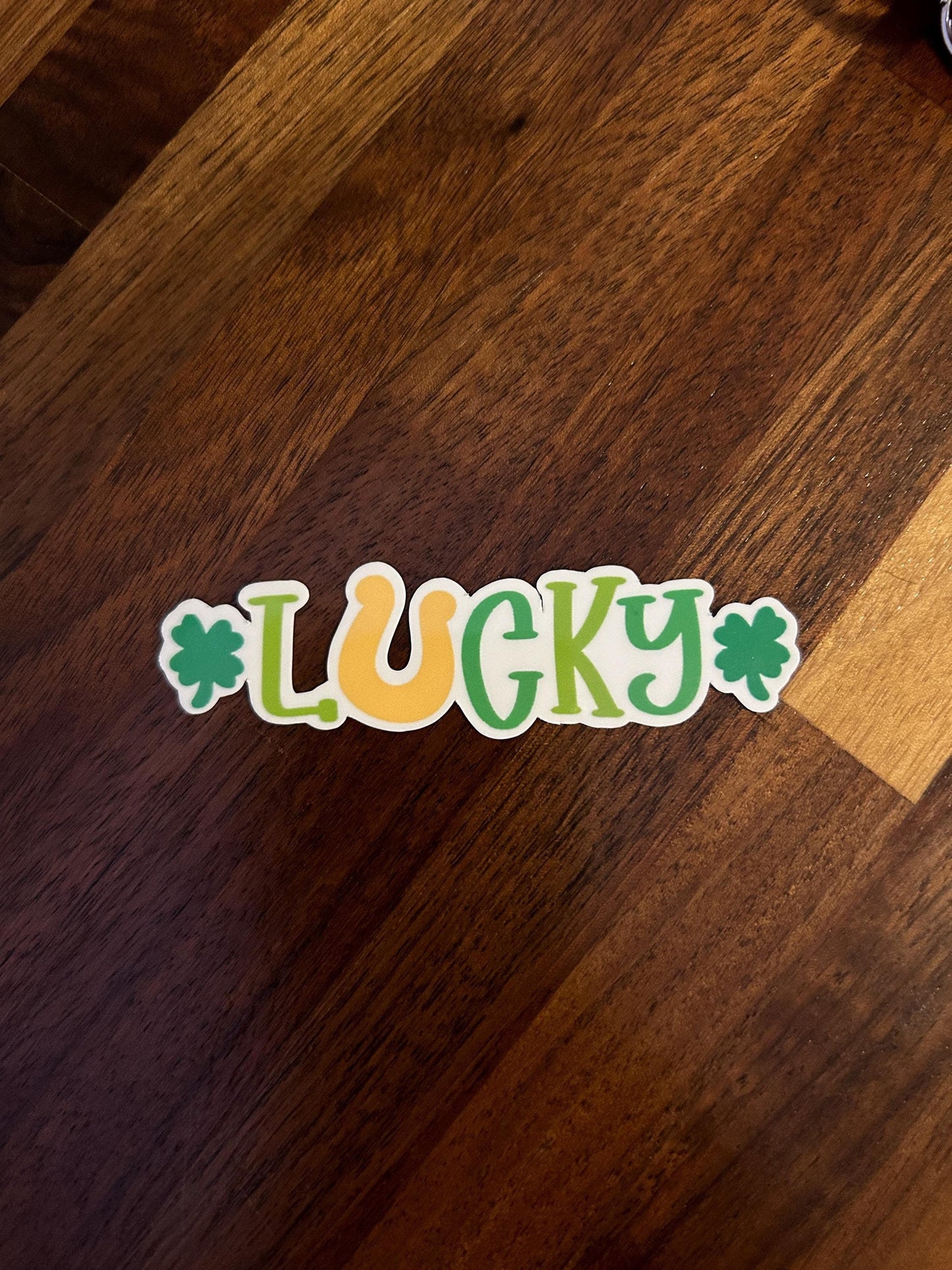 Lucky v3 Laminated Vinyl Stickers