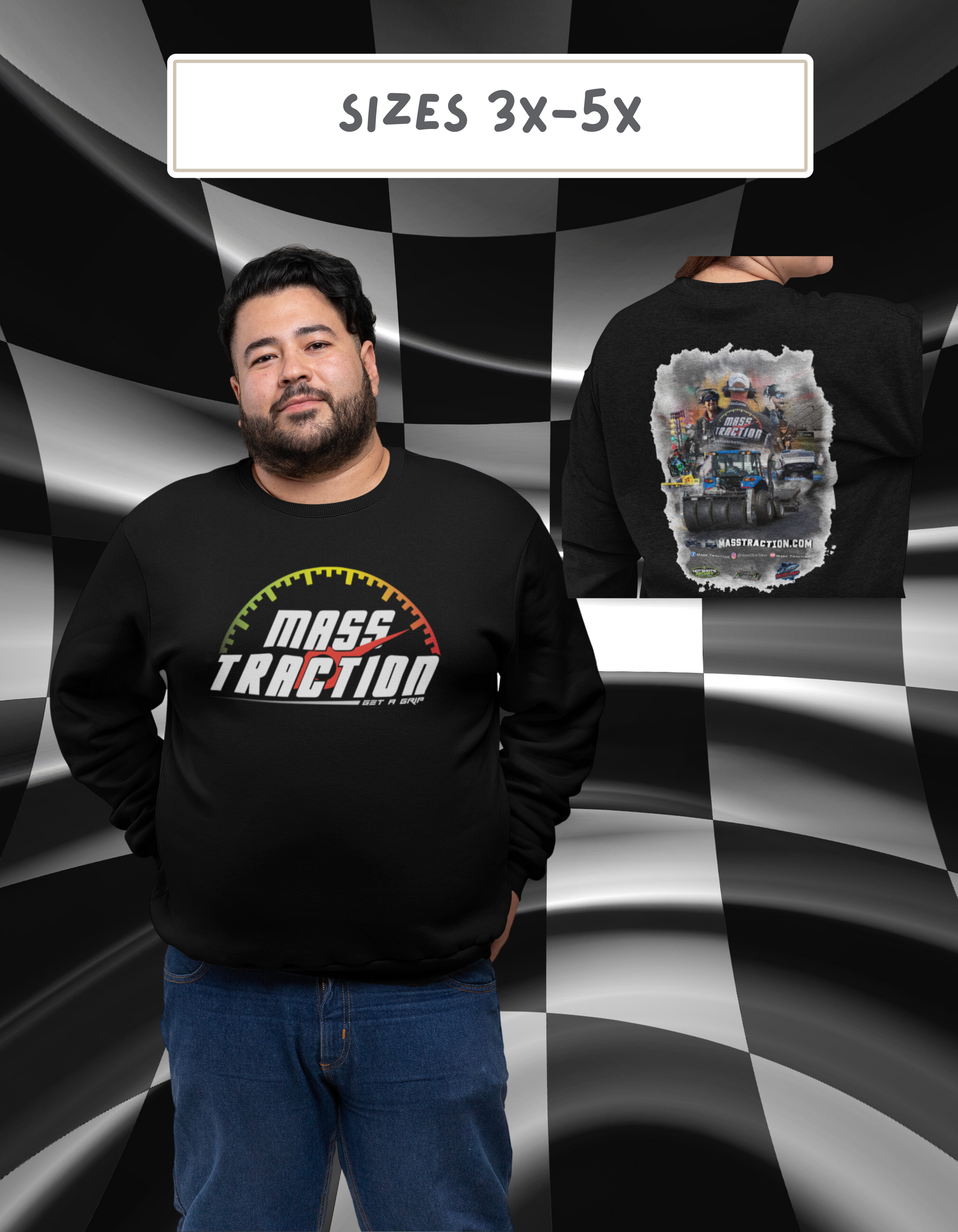 Mass Traction Where's Brandon Crewneck Sweatshirt (3XL-5XL)