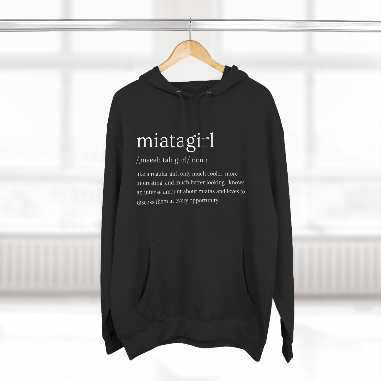 Miata Girl Defined Premium Fleece Hoodie