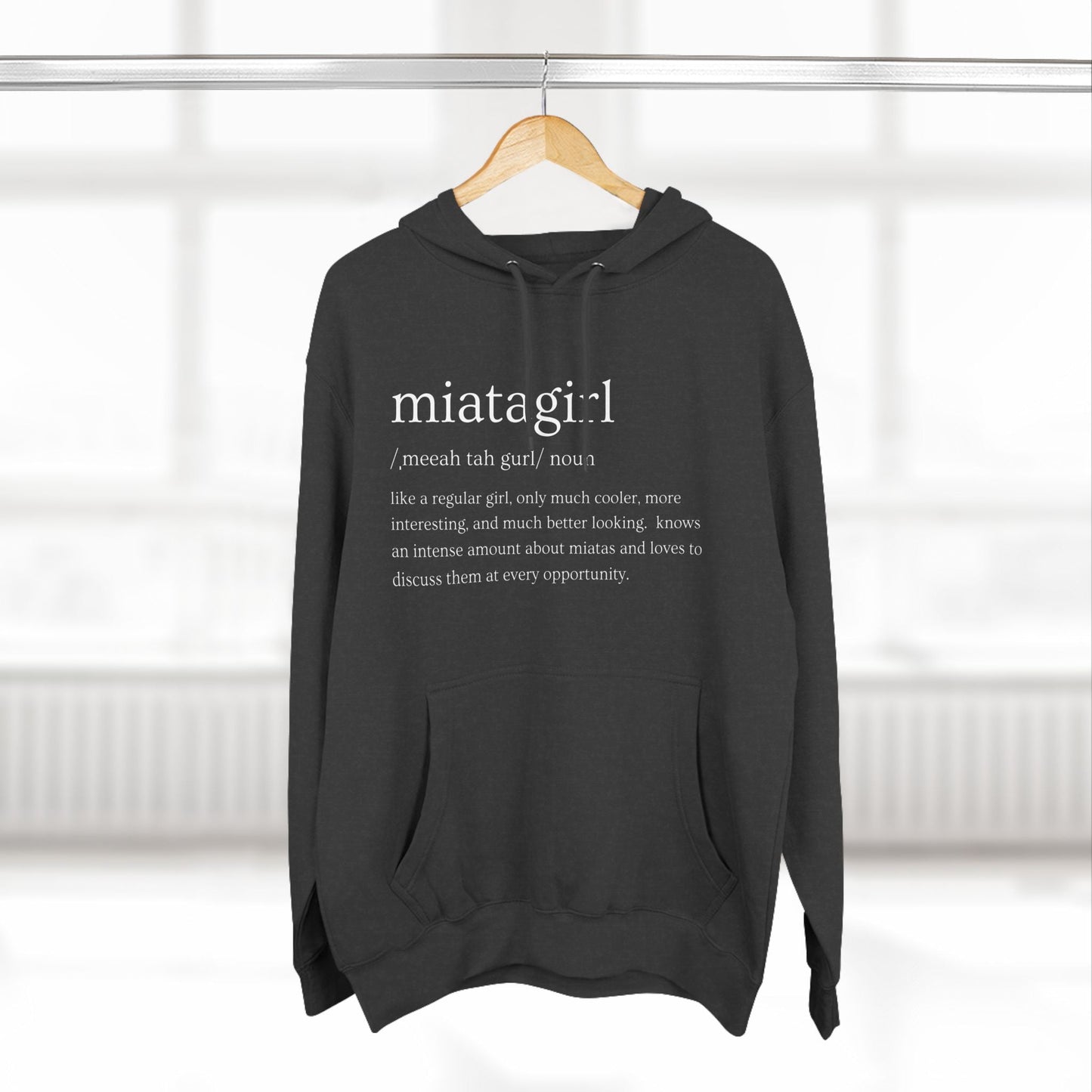 Miata Girl Defined Premium Fleece Hoodie