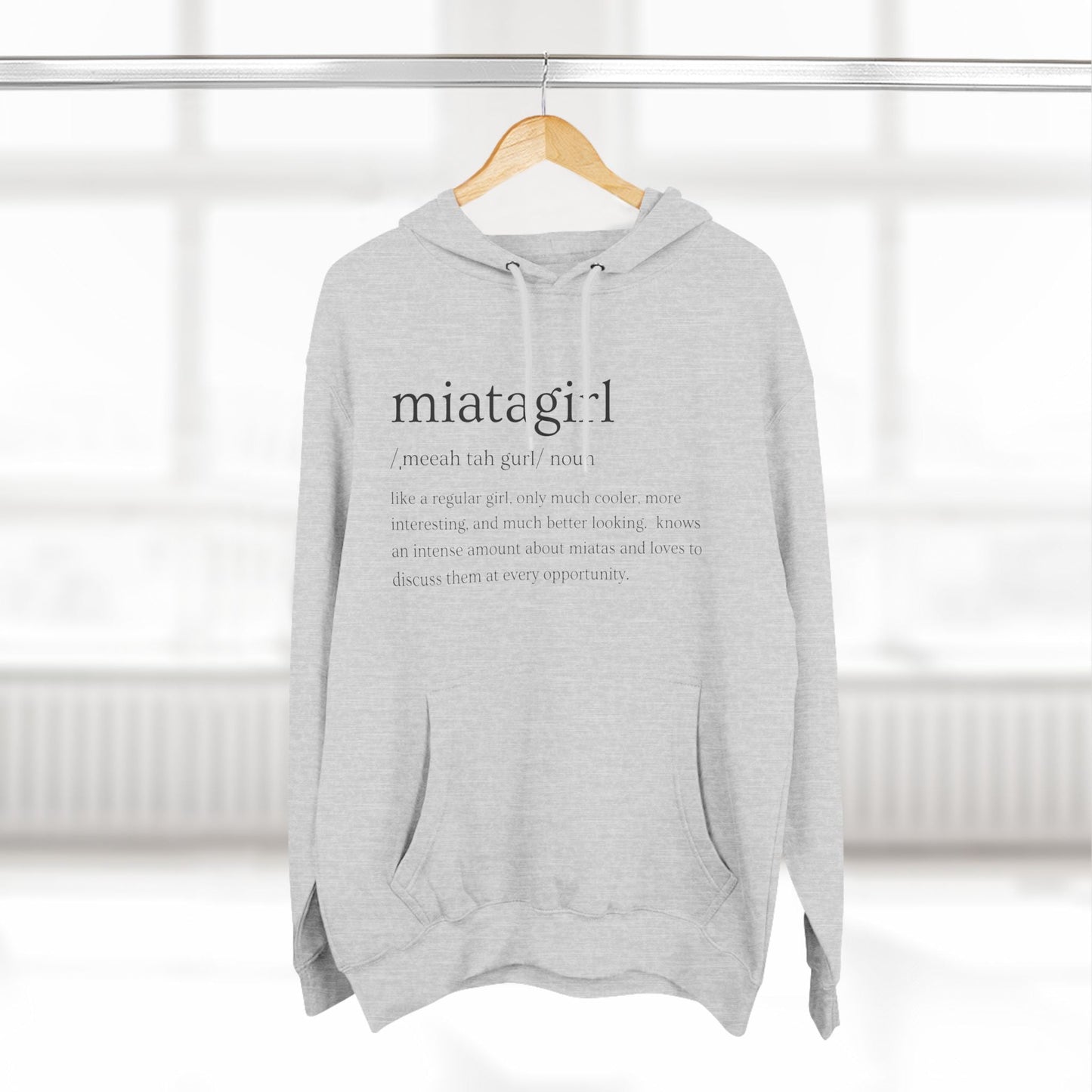 Miata Girl Defined Premium Fleece Hoodie