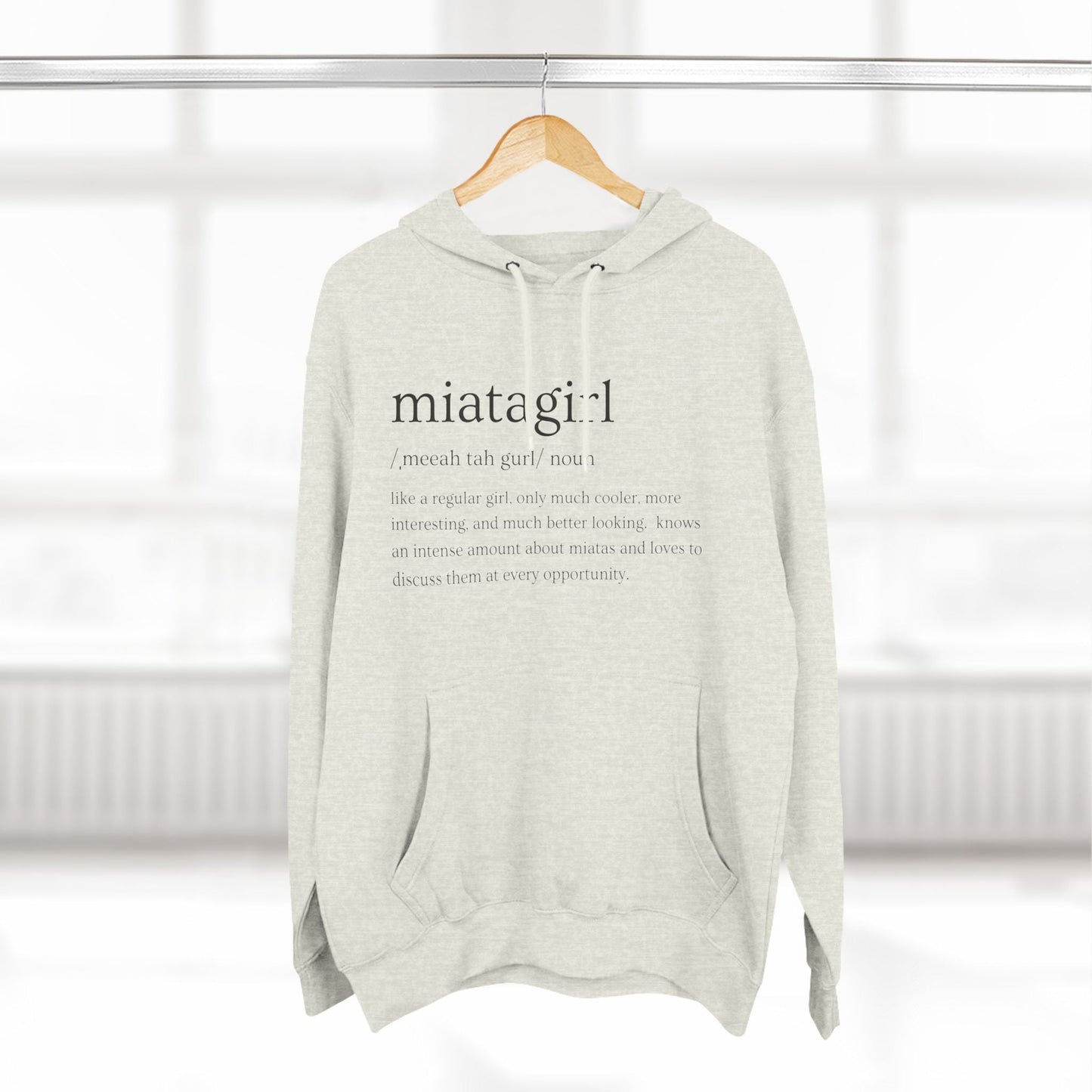 Miata Girl Defined Premium Fleece Hoodie