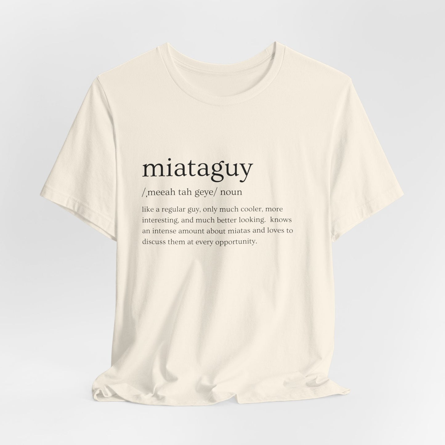 Miata Guy Defined Jersey Short Sleeve Tee