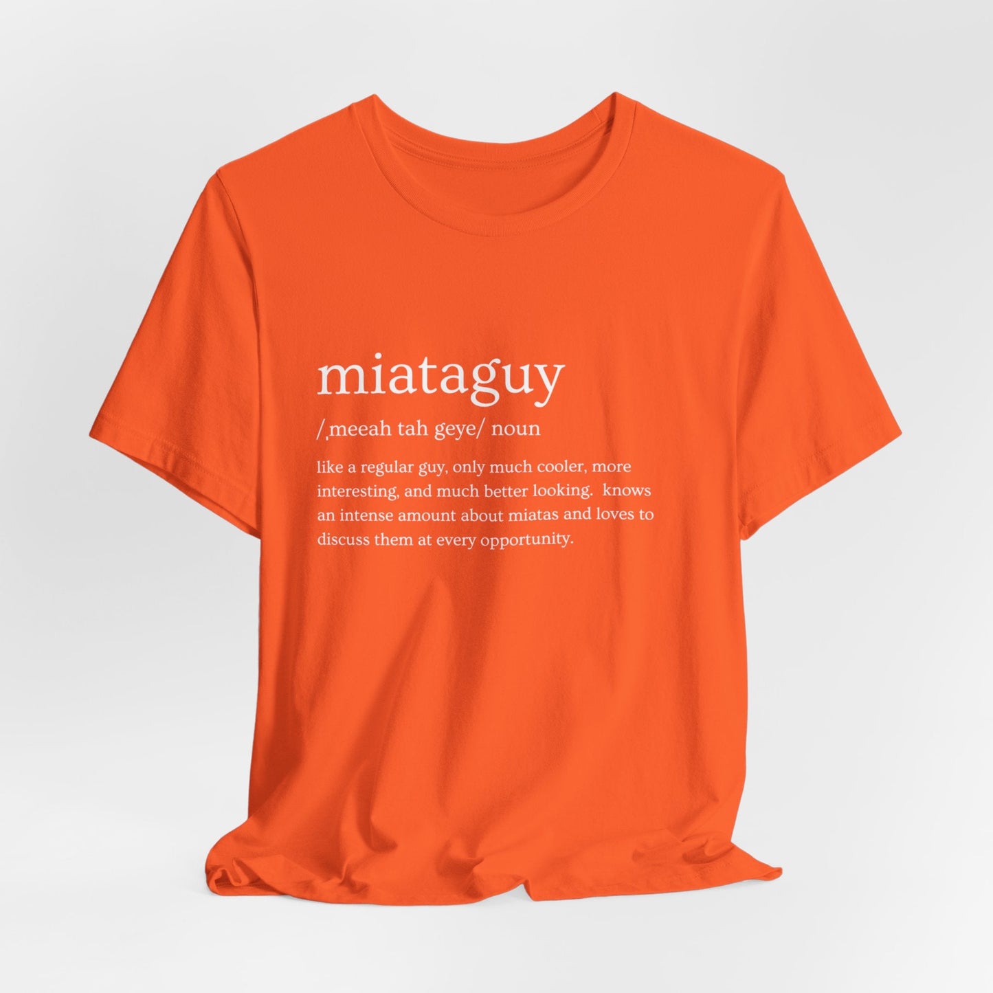 Miata Guy Defined Jersey Short Sleeve Tee