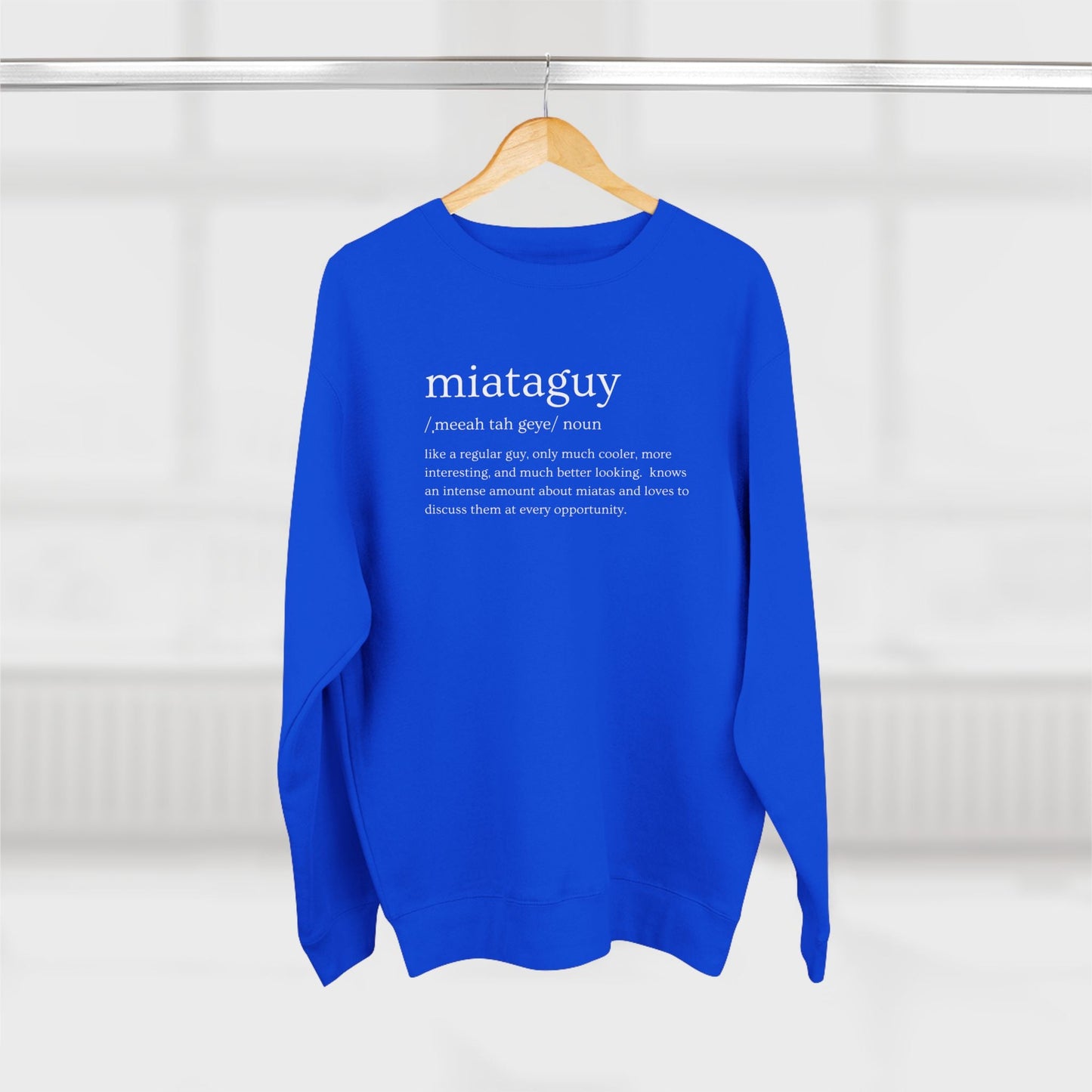 Miata Guy Defined Premium Crewneck Sweatshirt