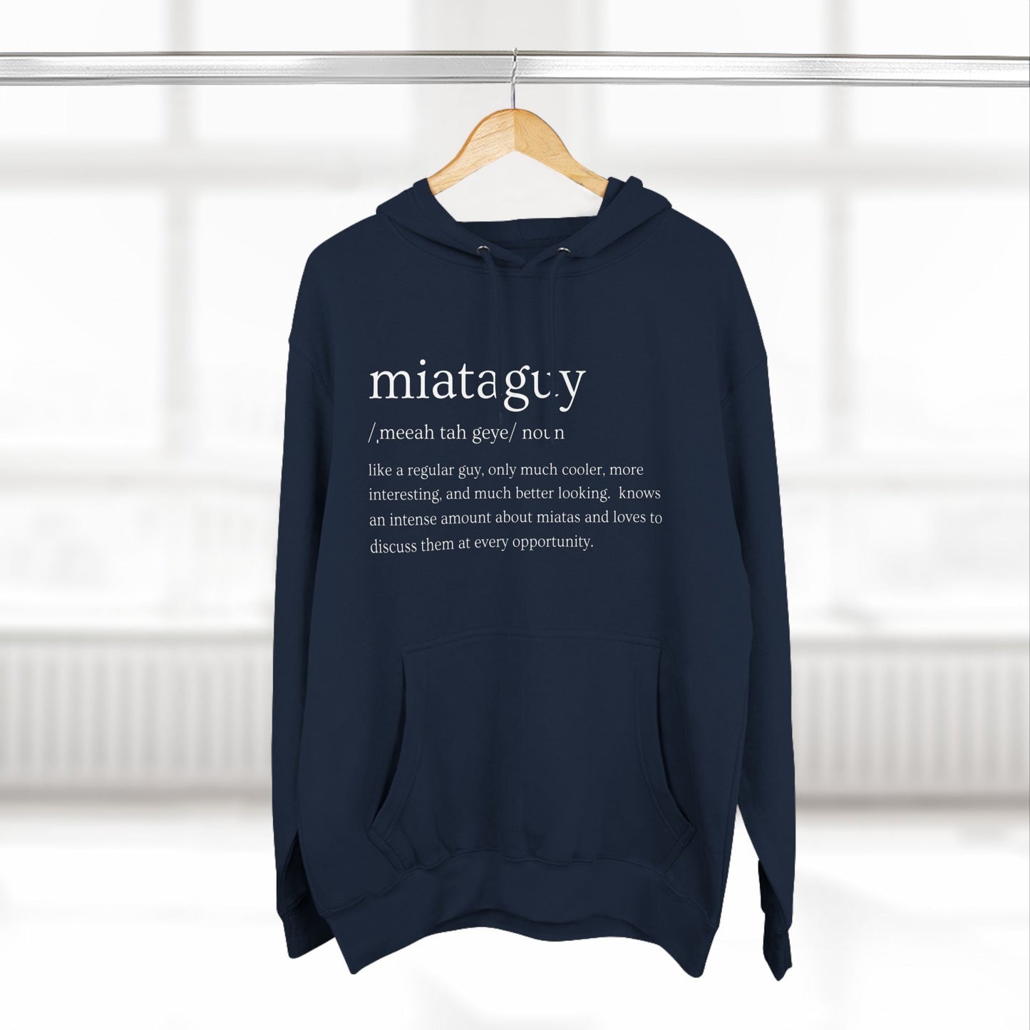 Miata Guy Defined Premium Fleece Hoodie