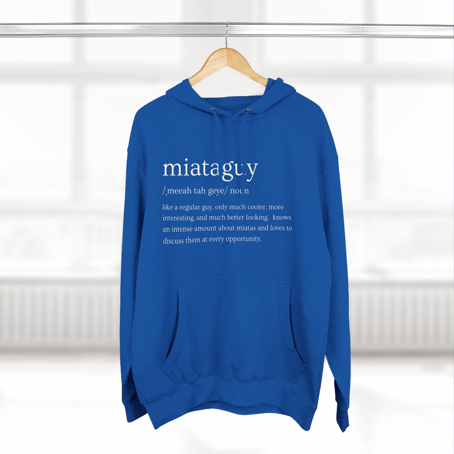 Miata Guy Defined Premium Fleece Hoodie