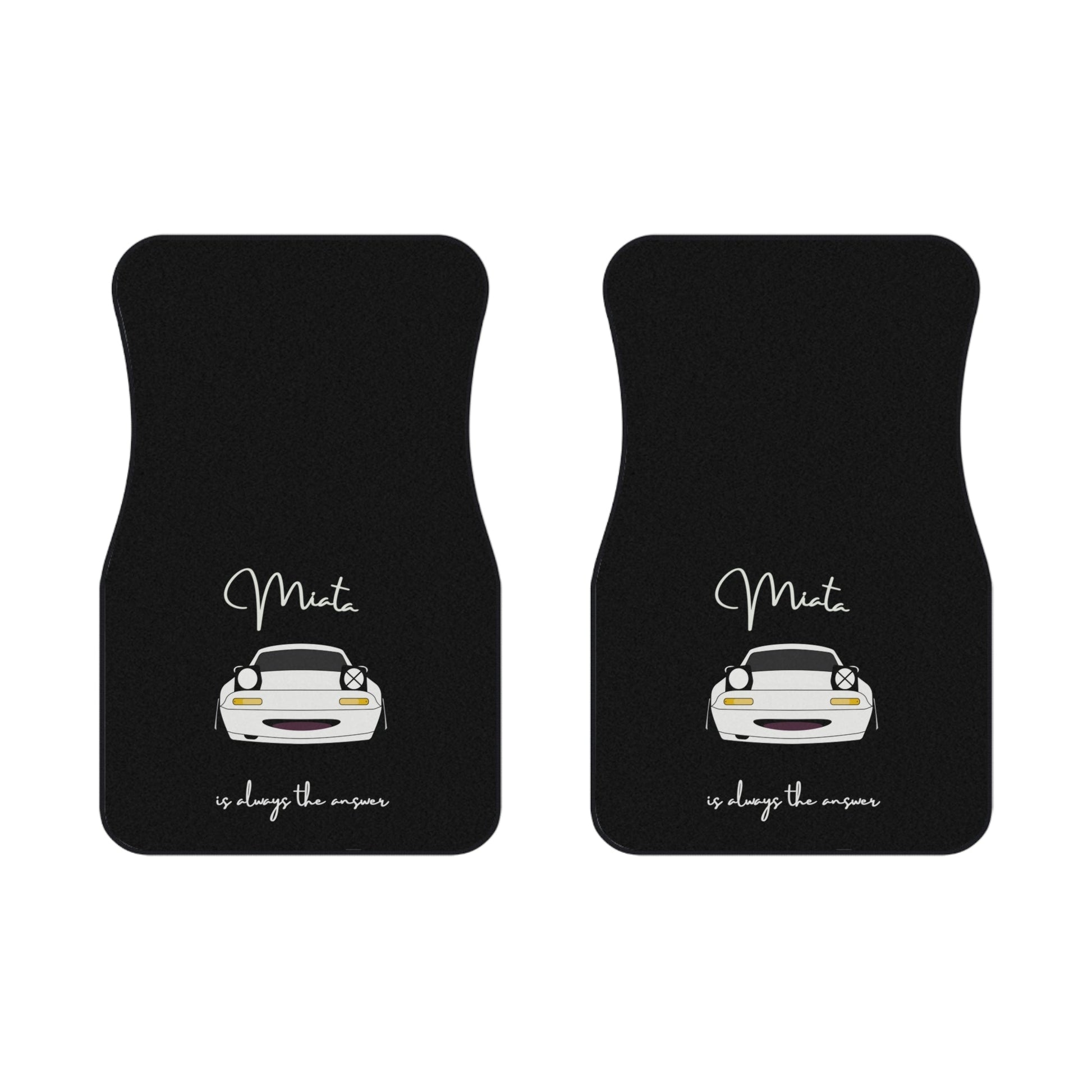 Miata is Always the Answer Car Floor Mats (set of 2)