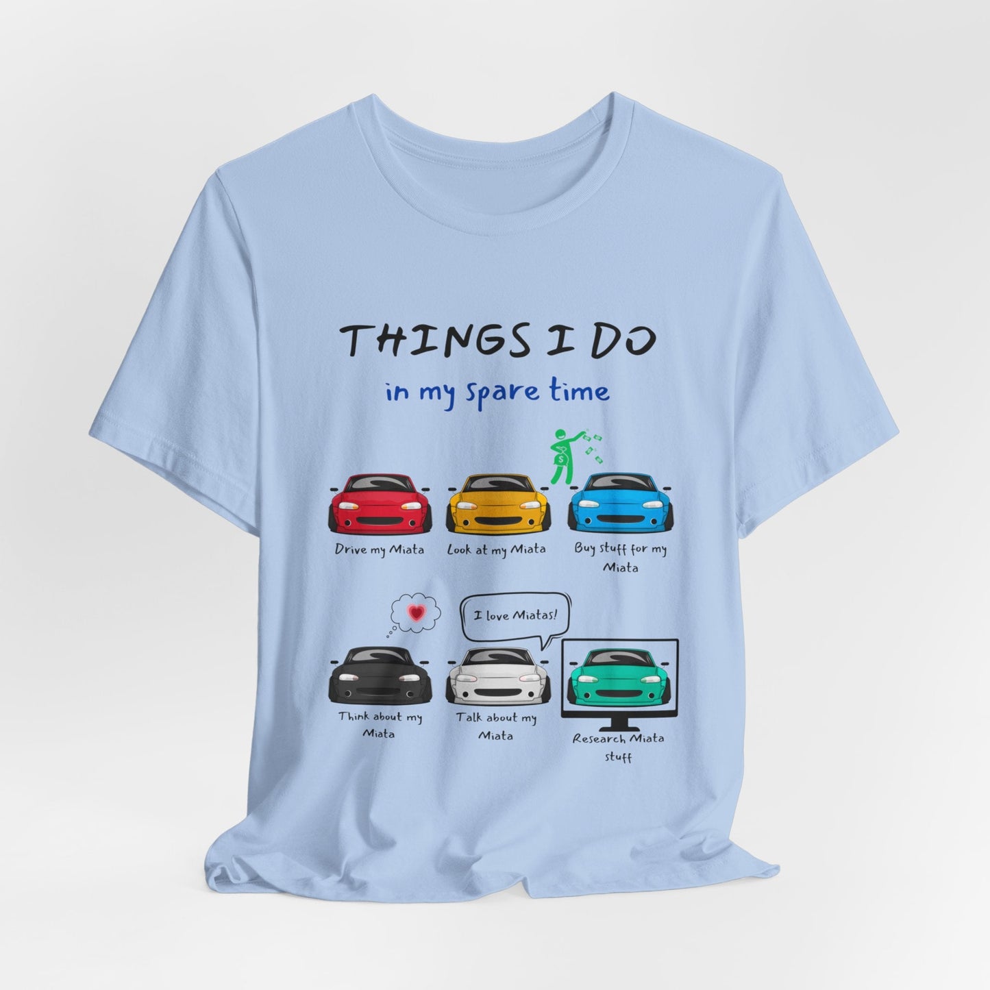 Miatas in my Spare Time NB v2 Jersey Short Sleeve Tee