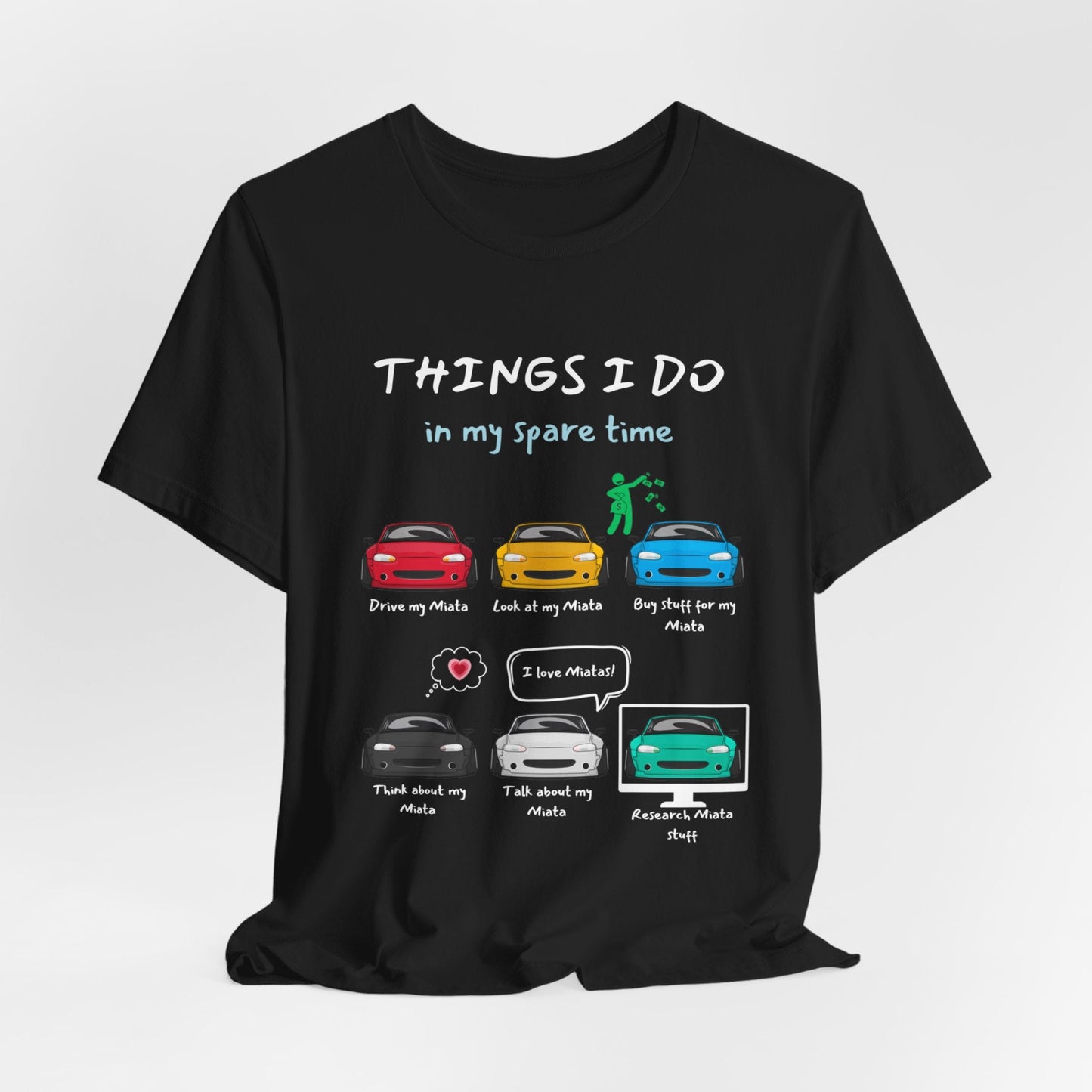 Miatas in my Spare Time NB v2 Jersey Short Sleeve Tee