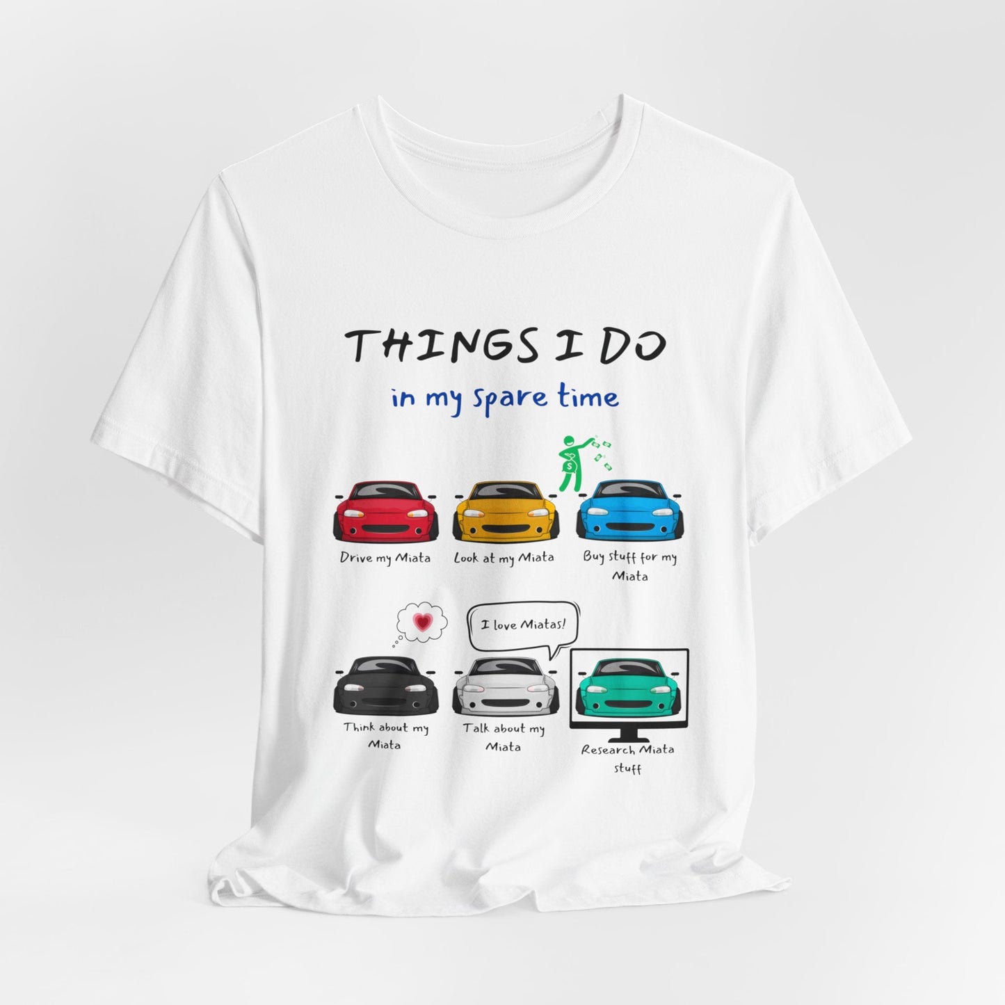 Miatas in my Spare Time NB v2 Jersey Short Sleeve Tee