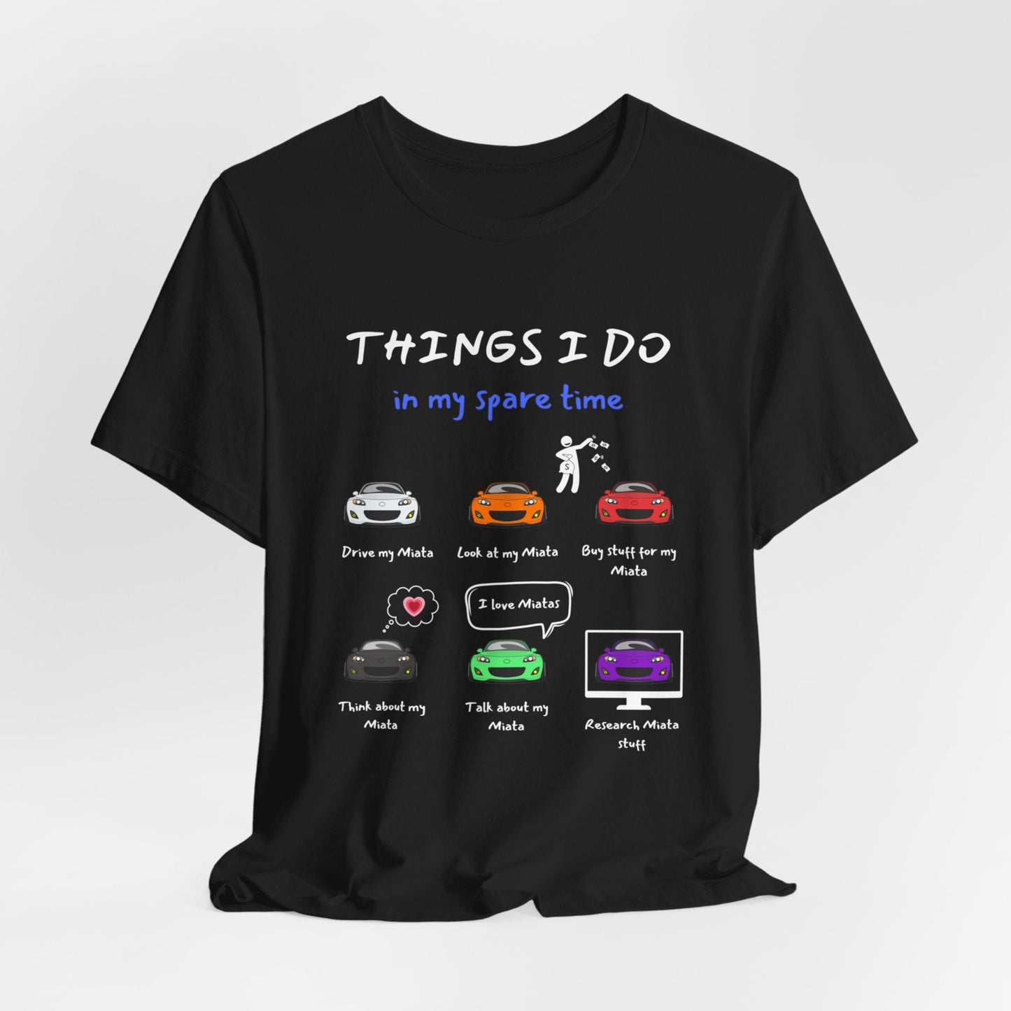 Miatas in my Spare Time NC v2 Jersey Short Sleeve Tee