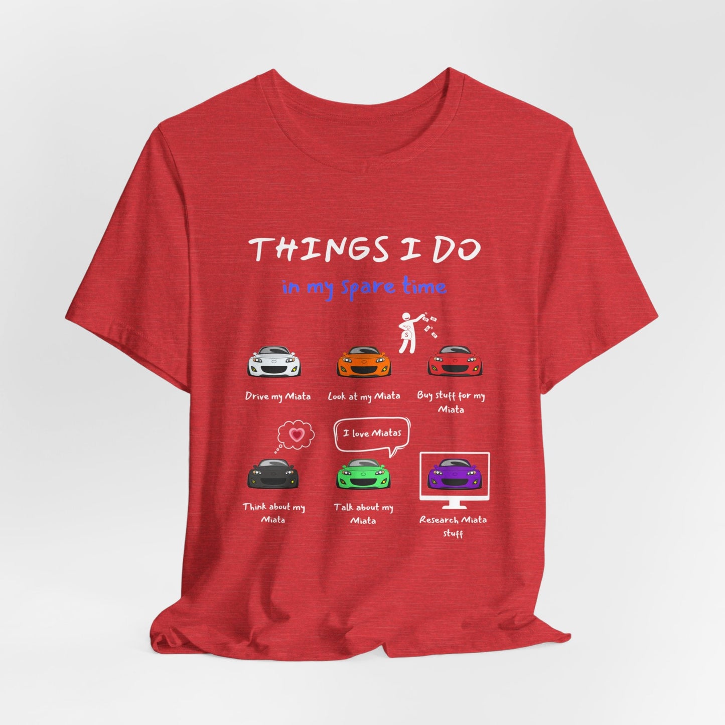 Miatas in my Spare Time NC v2 Jersey Short Sleeve Tee