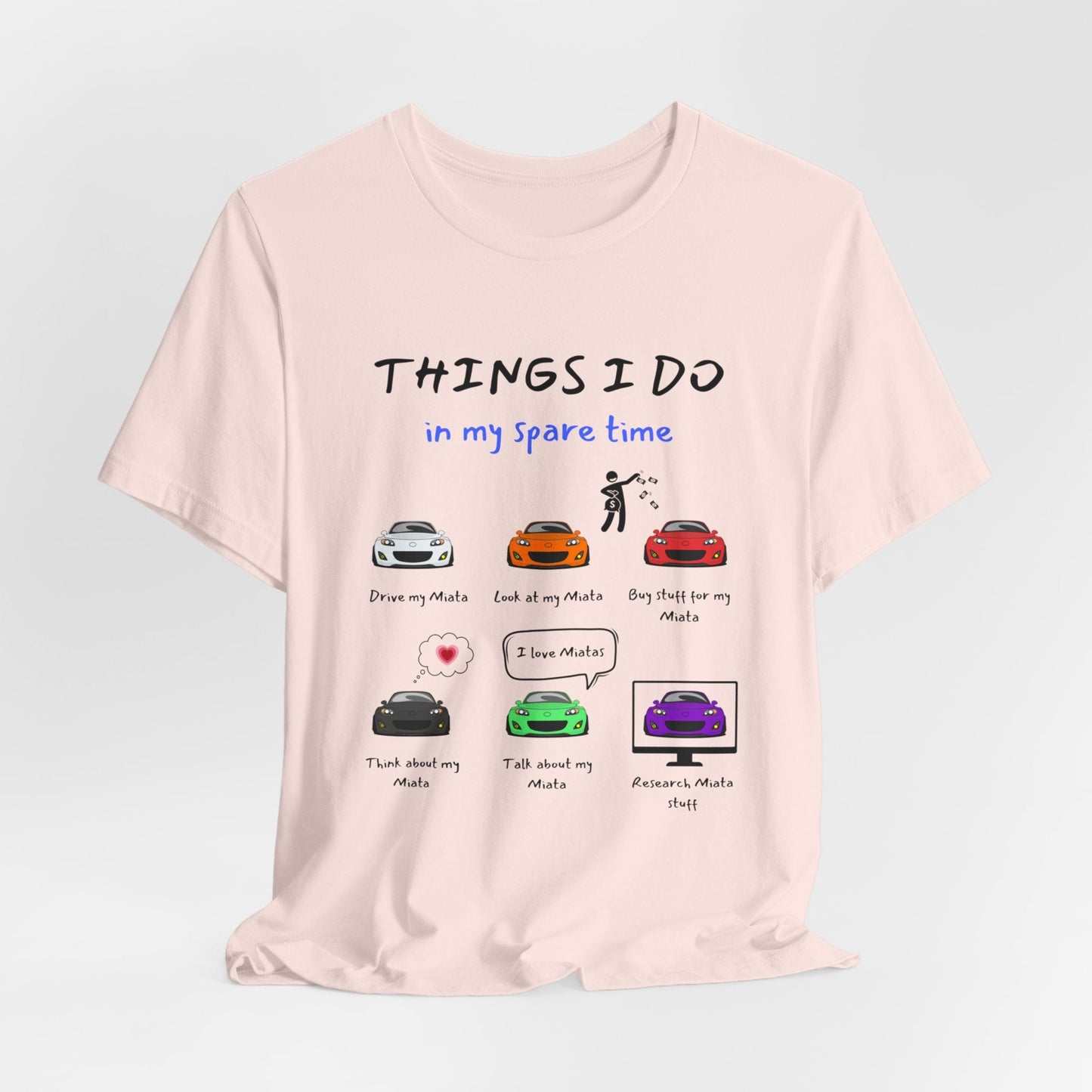 Miatas in my Spare Time NC v2 Jersey Short Sleeve Tee