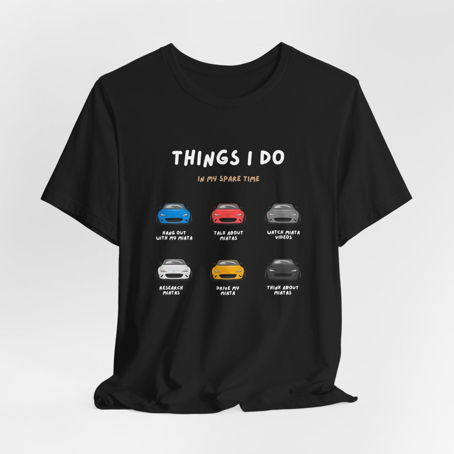 Miatas in my Spare Time ND v1 Jersey Short Sleeve Tee