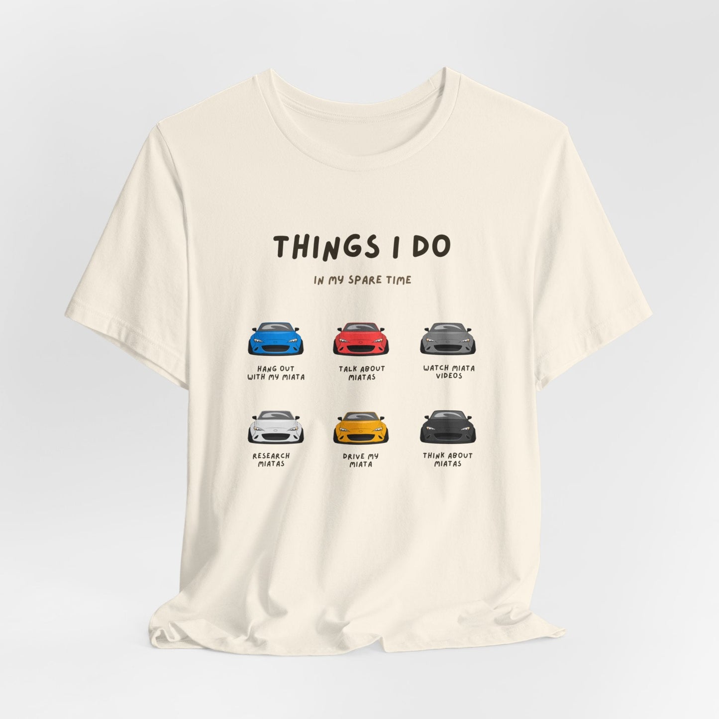 Miatas in my Spare Time ND v1 Jersey Short Sleeve Tee