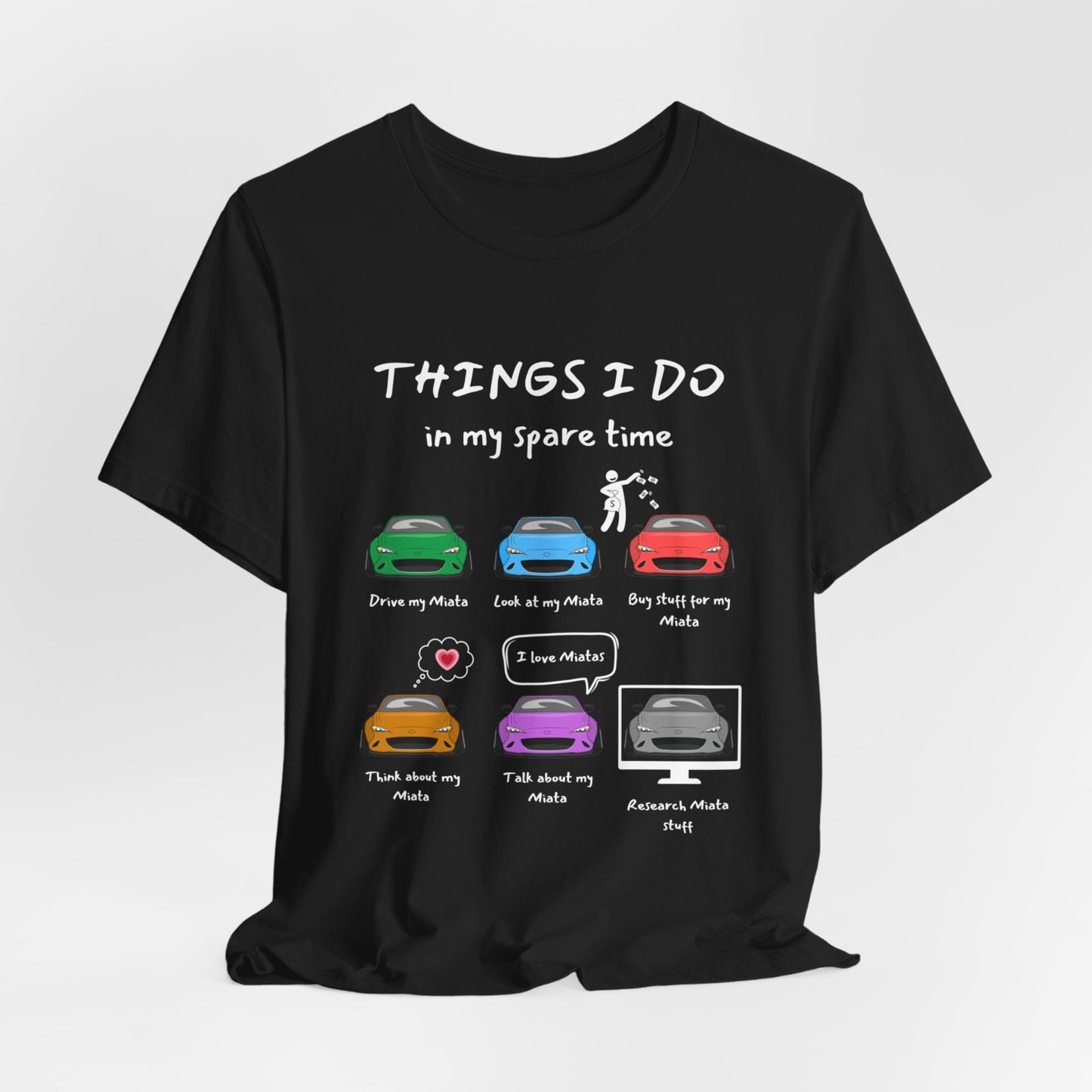 Miatas in my Spare Time ND v2 Jersey Short Sleeve Tee