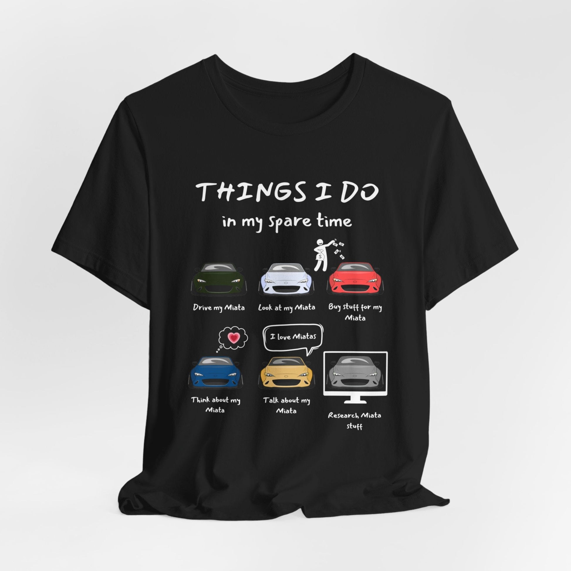 Miatas in my Spare Time ND v2 Jersey Short Sleeve Tee