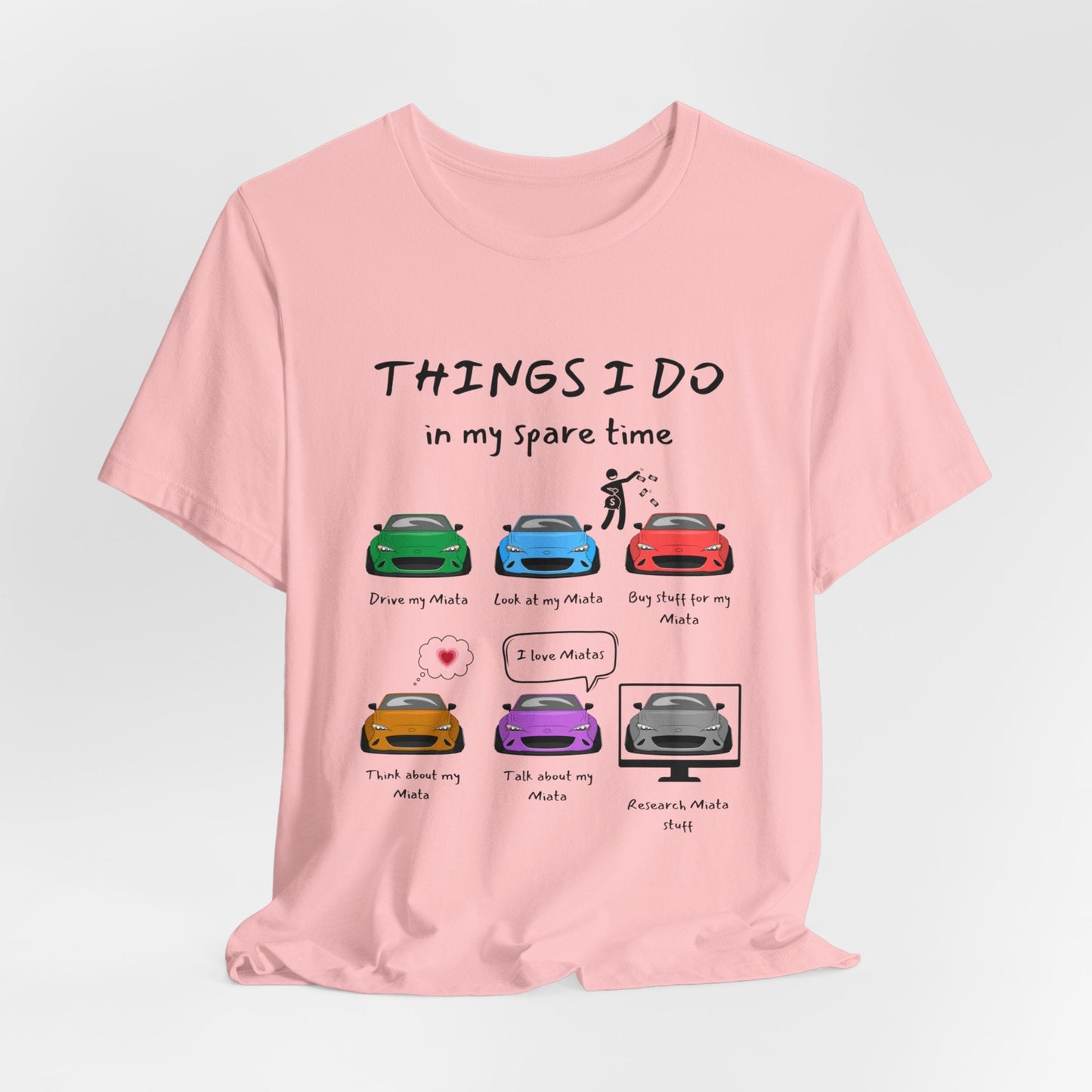 Miatas in my Spare Time ND v2 Jersey Short Sleeve Tee