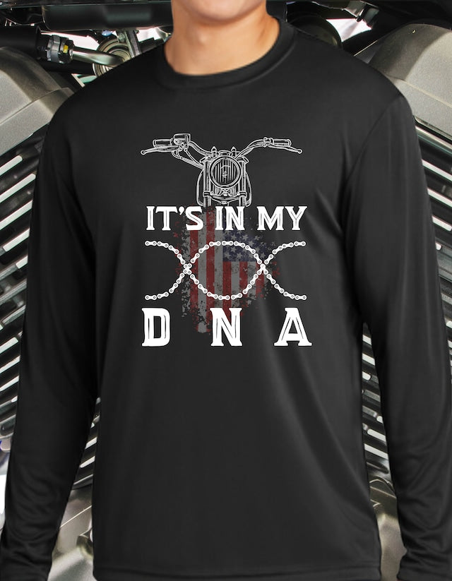 Motorcycle Riding is in my DNA Lightweight Long Sleeve Tee