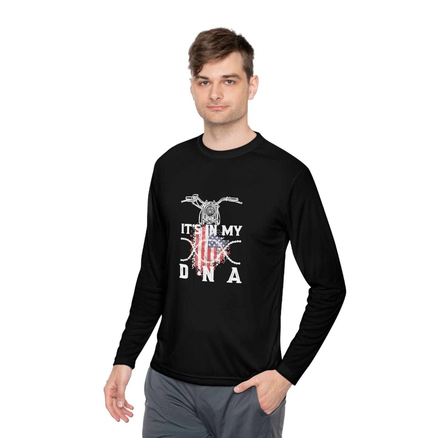 Motorcycle Riding is in my DNA Lightweight Long Sleeve Tee