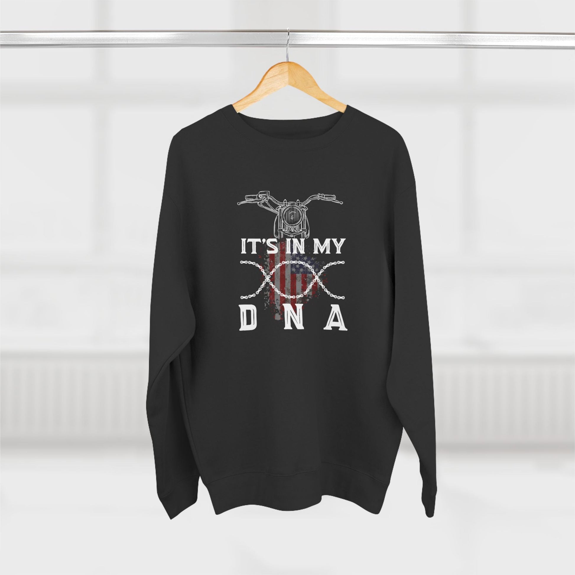 Motorcycle Riding is in my DNA Premium Crewneck Sweatshirt