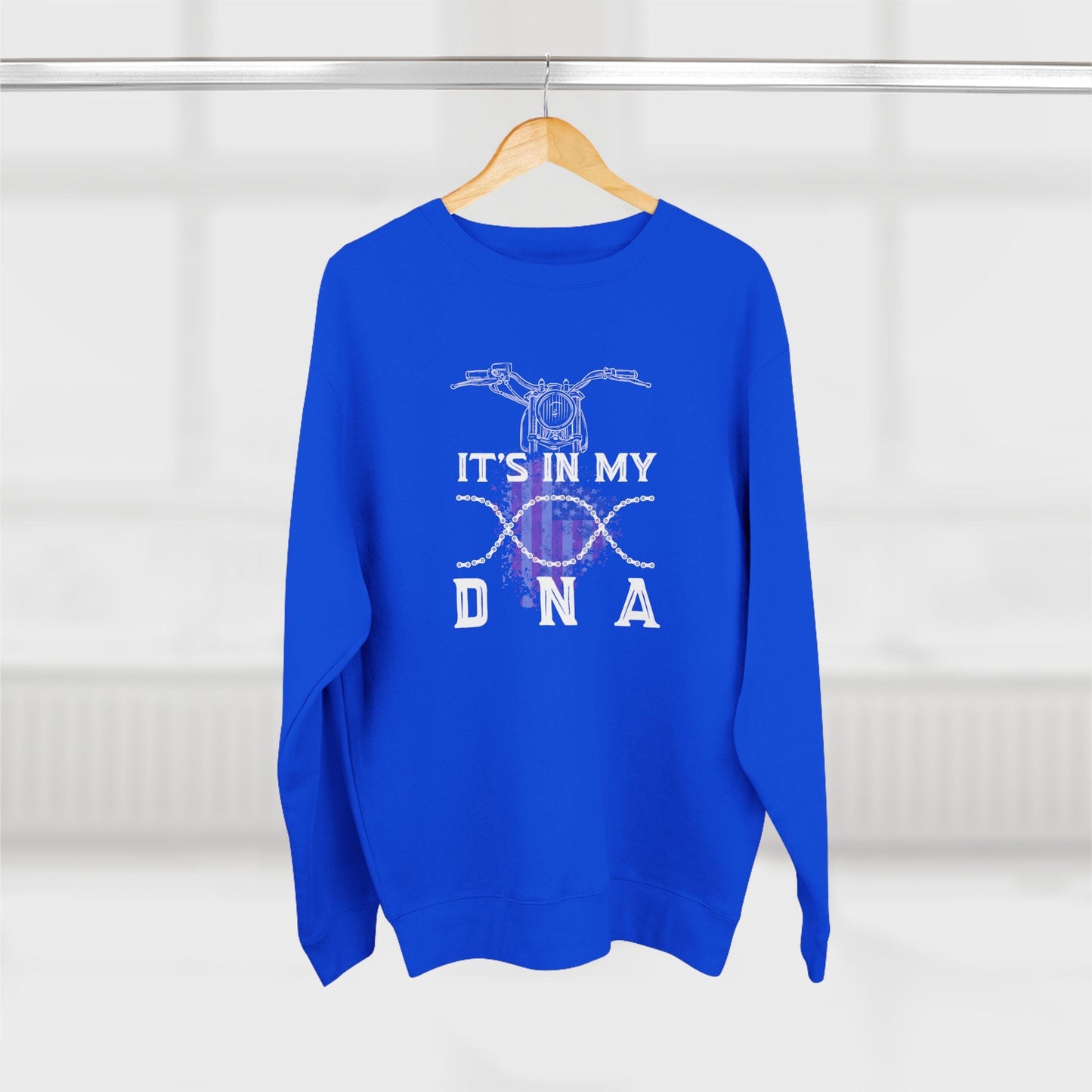 Motorcycle Riding is in my DNA Premium Crewneck Sweatshirt