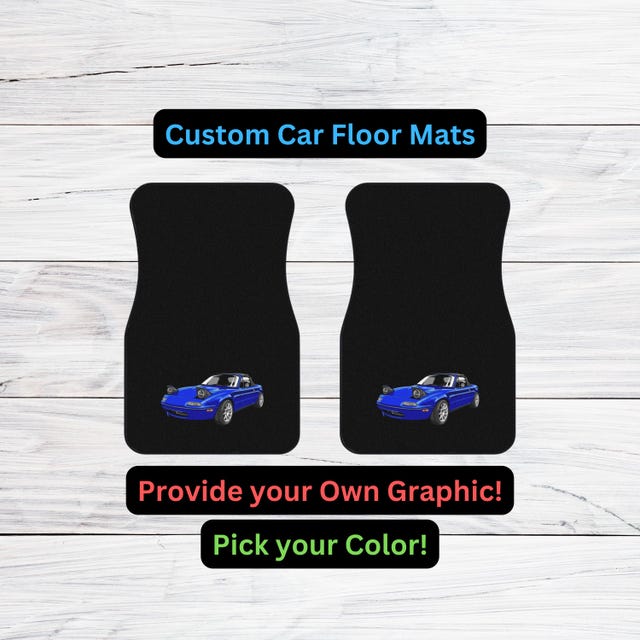 Personalized Custom Car Floor Mats (set of 2)