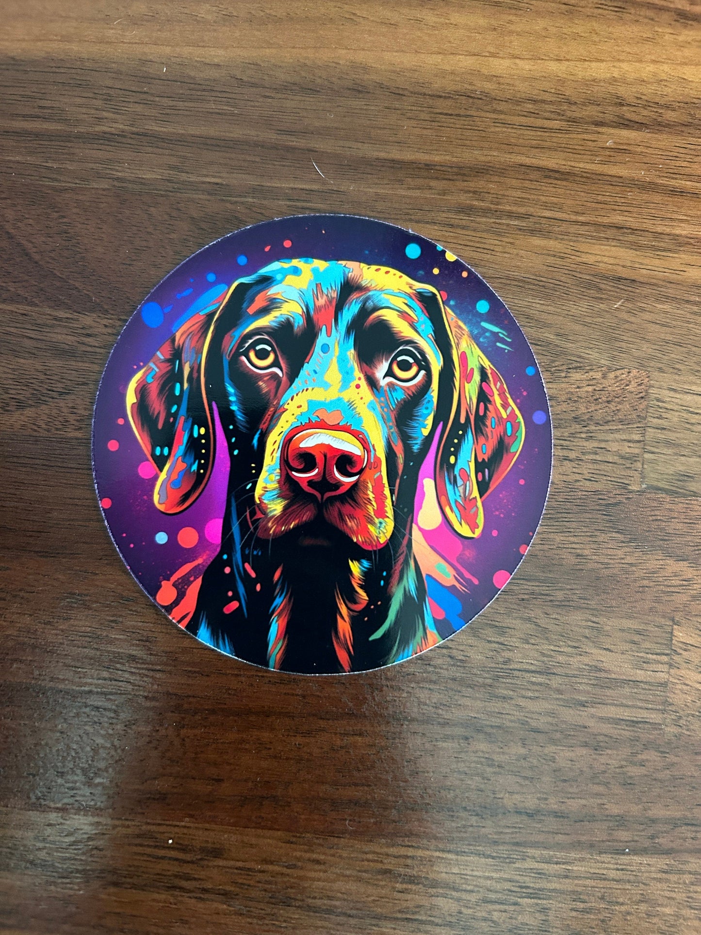 Rainbow German Shorthaired Pointer GSP Dog Magnet