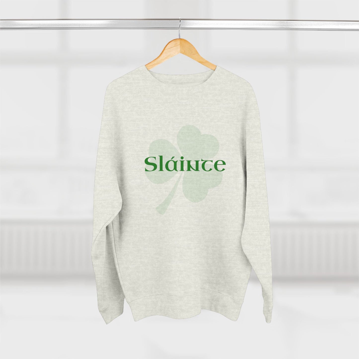 Slainte Irish Gaelic Toast Premium Crewneck Sweatshirt