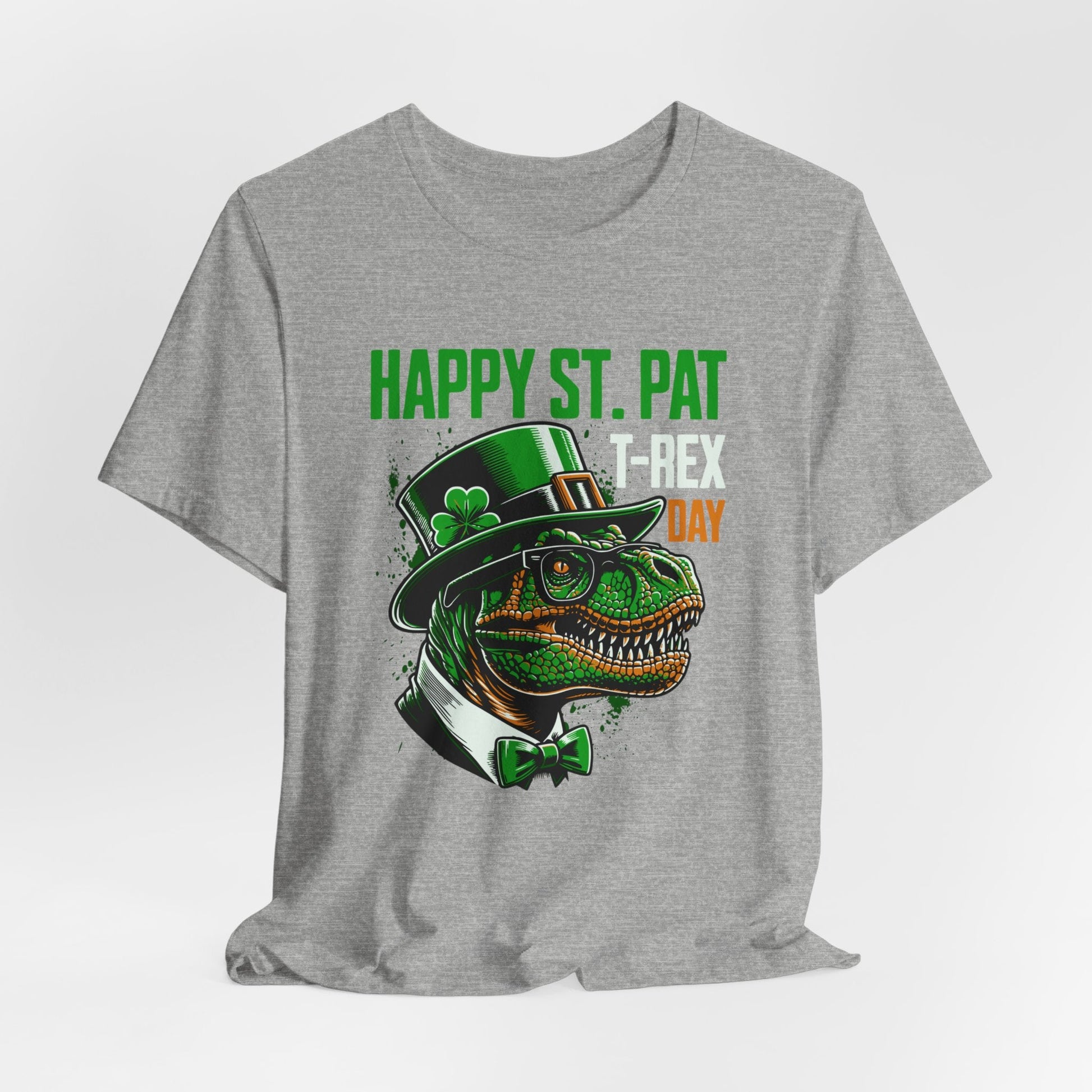 St. Patrick's Day T-Rex Dinosaur Jersey Short Sleeve Tee