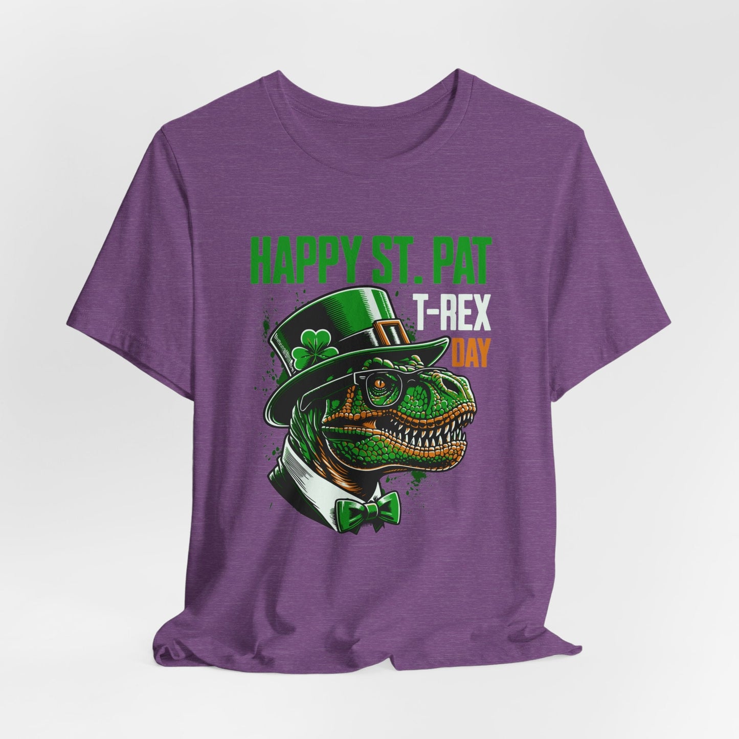 St. Patrick's Day T-Rex Dinosaur Jersey Short Sleeve Tee