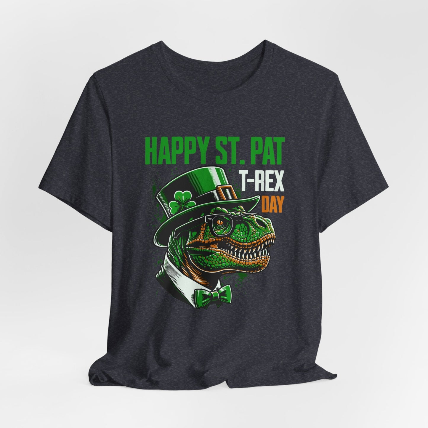 St. Patrick's Day T-Rex Dinosaur Jersey Short Sleeve Tee