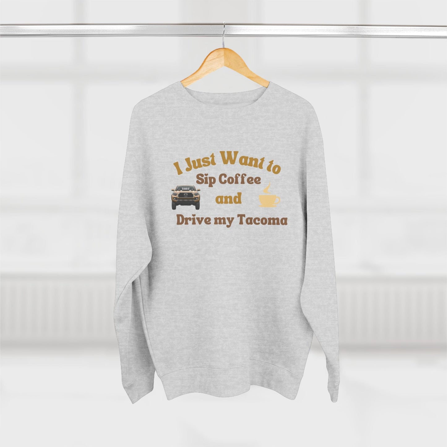 Tacomas and Coffee Premium Crewneck Sweatshirt