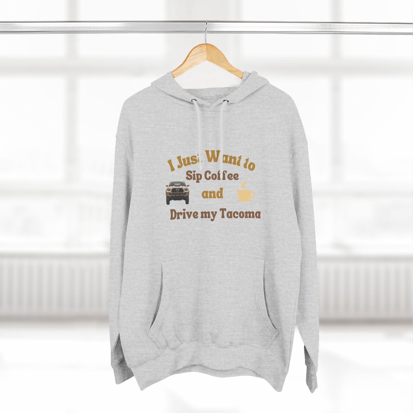 Tacomas and Coffee Premium Fleece Hoodie