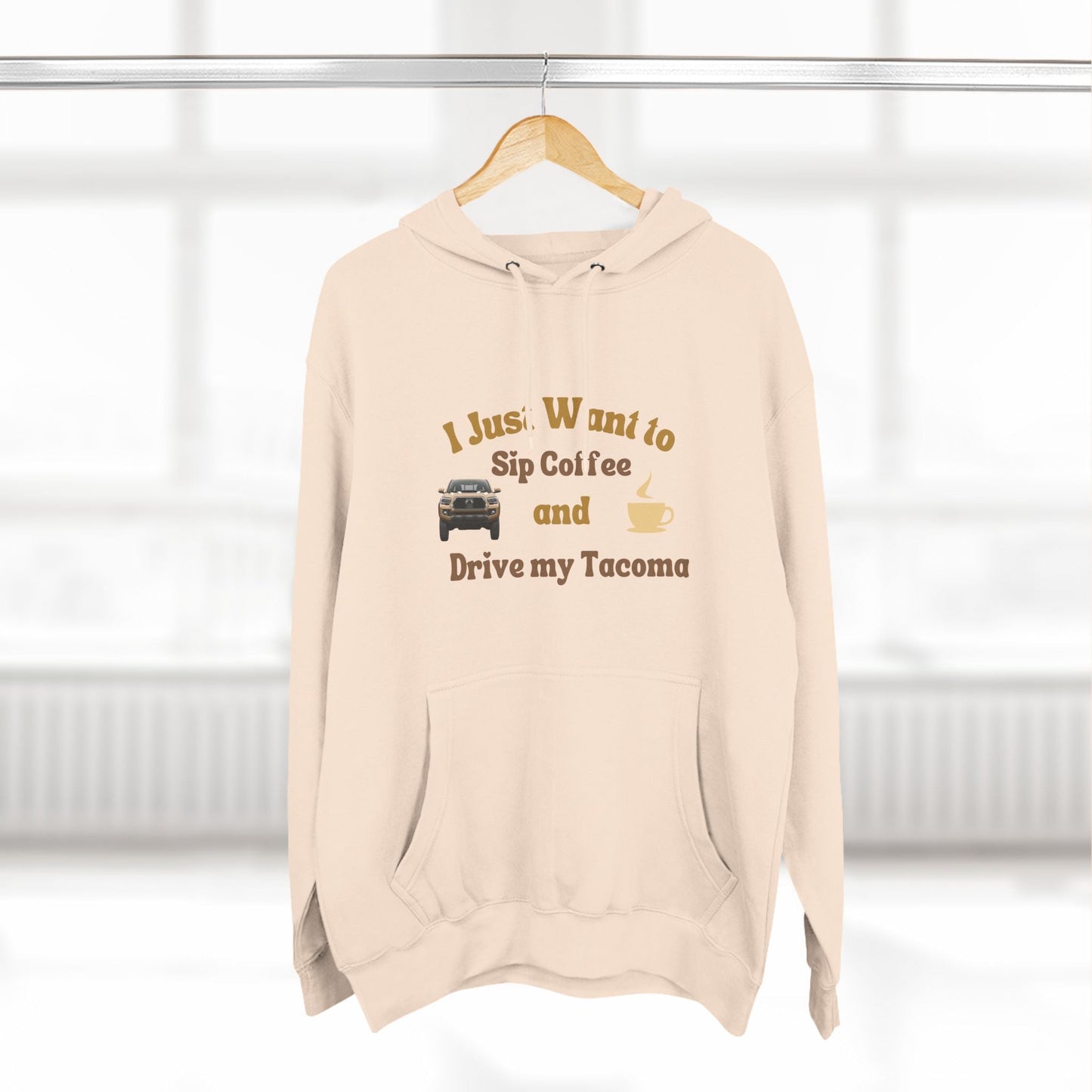 Tacomas and Coffee Premium Fleece Hoodie