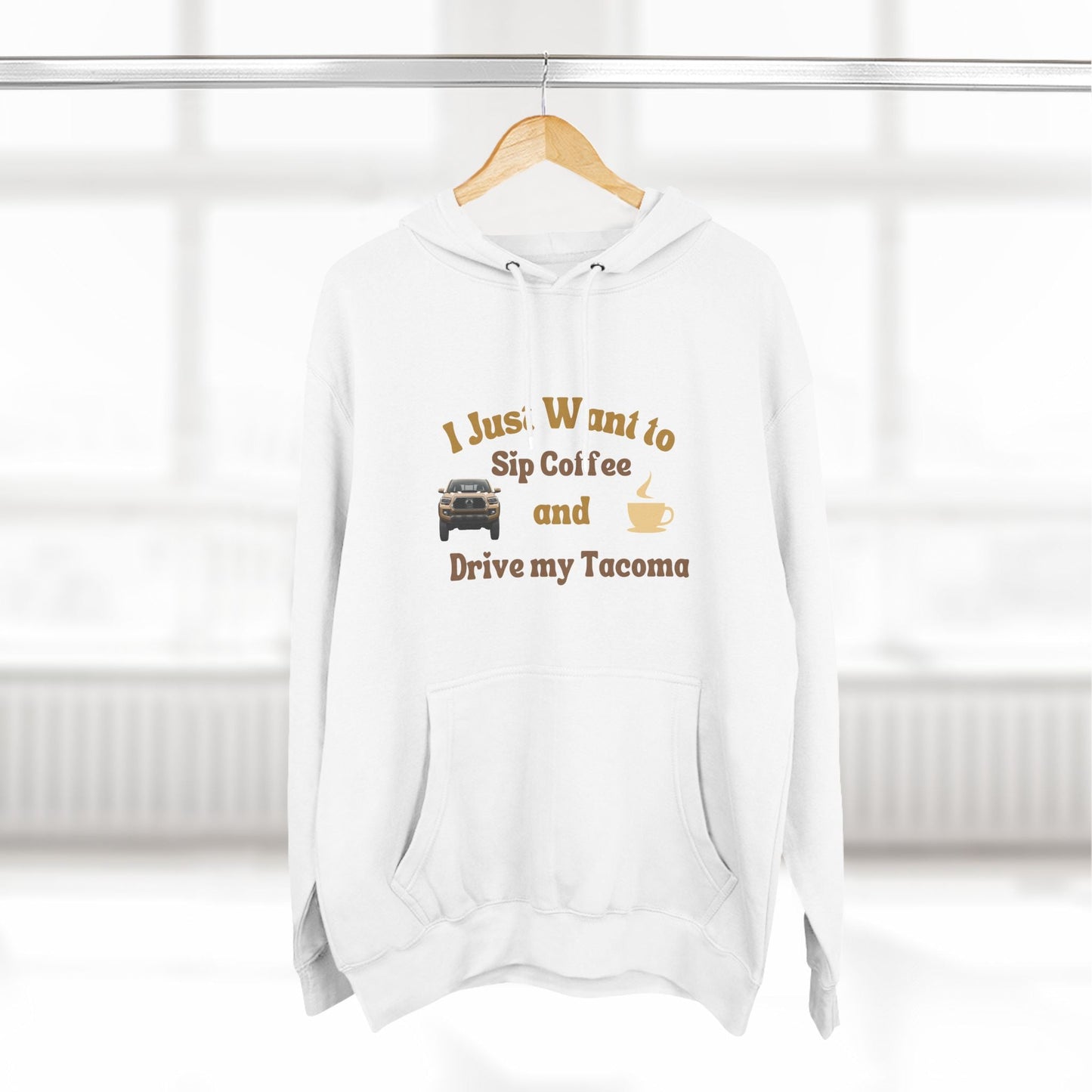 Tacomas and Coffee Premium Fleece Hoodie