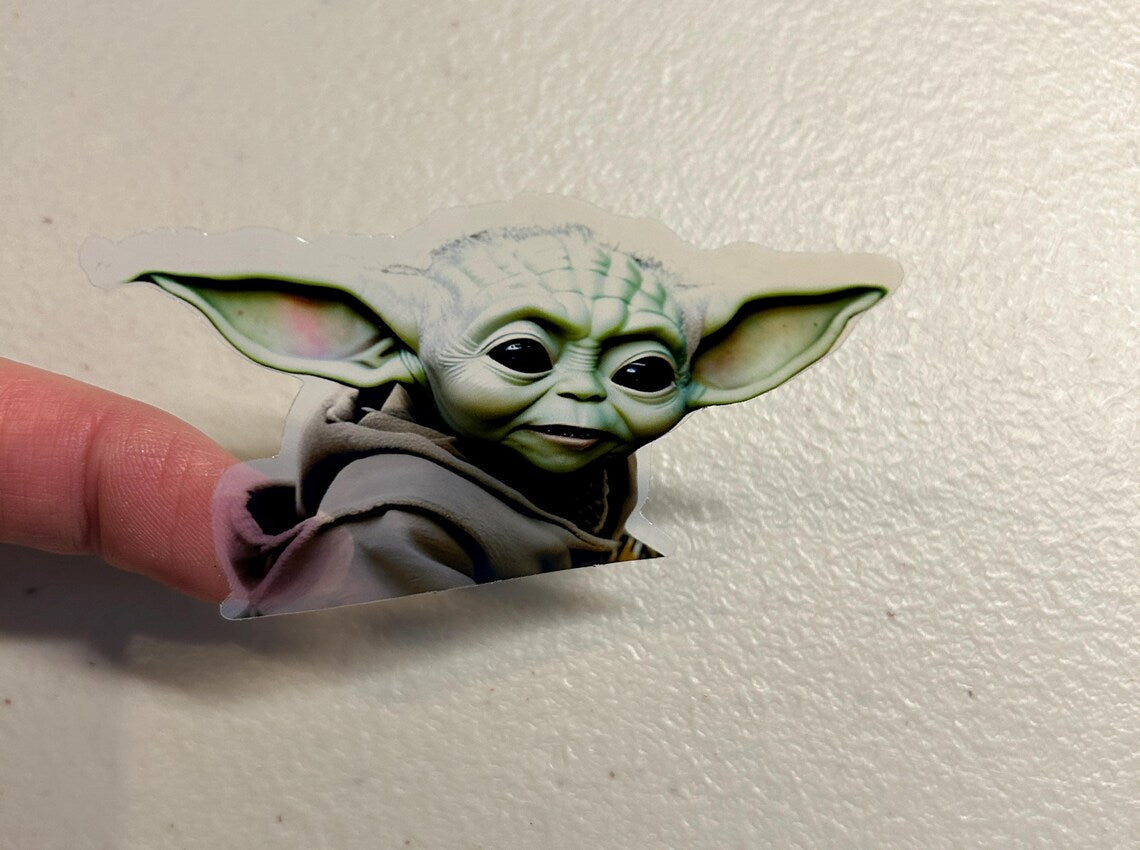 Toyoda Yoda Translucent Vinyl Stickers