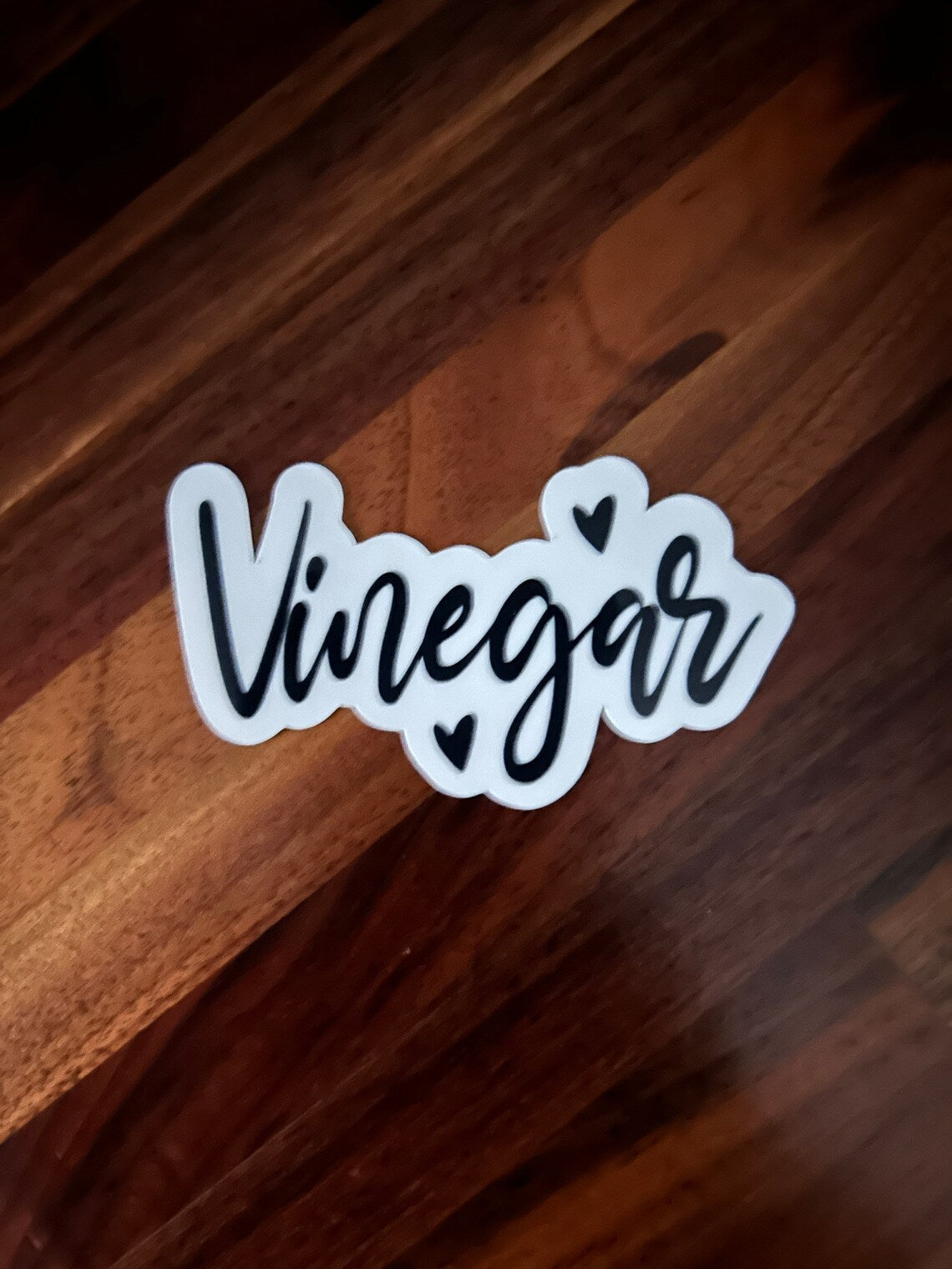 Vinegar Household Label Laminated Vinyl Sticker