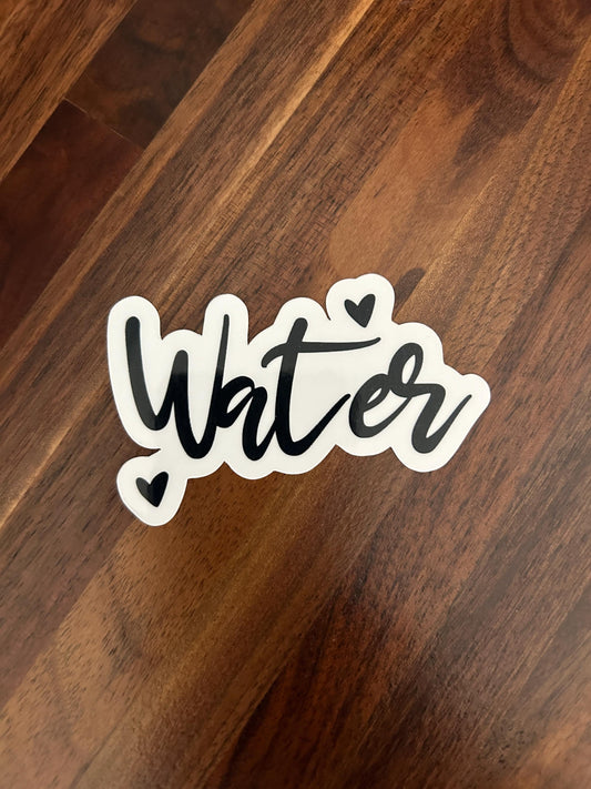 Water Household Label Laminated Vinyl Sticker