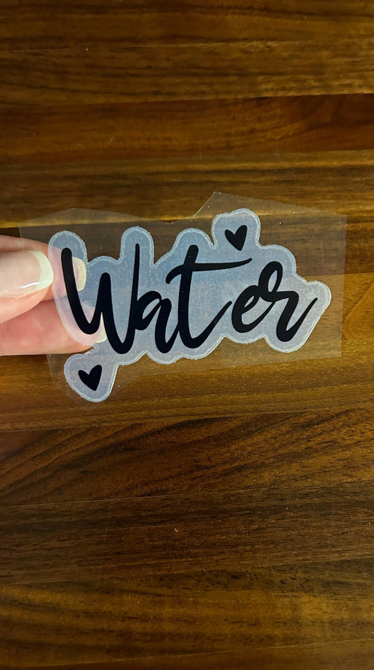 Water Household Label Translucent Vinyl Sticker